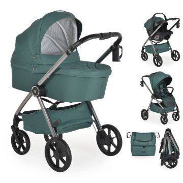 Cangaroo Unique 3:1 multifunkciós babakocsi 22kg-ig - Green