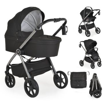 Cangaroo Unique 3:1 multifunkciós babakocsi 22kg-ig - Black