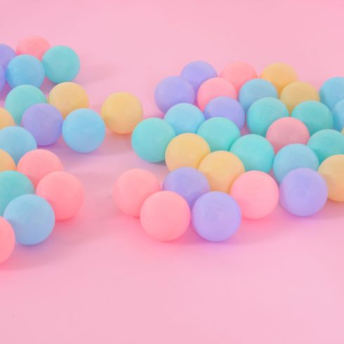 Moni Toys labdamedence 50 db labdával - pink