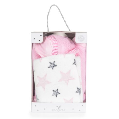 Cangaroo Sleepy bear babatakaró 75x90 cm - rózsaszín