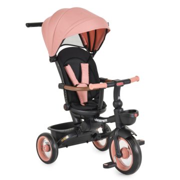   Byox Jasper tricikli összecsukható (forgatható üléssel) - Rózsaszín 