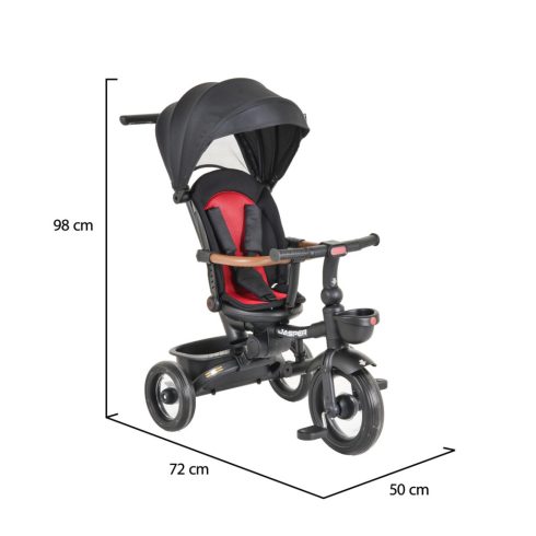 Byox Jasper tricikli összecsukható (forgatható üléssel) - Fekete