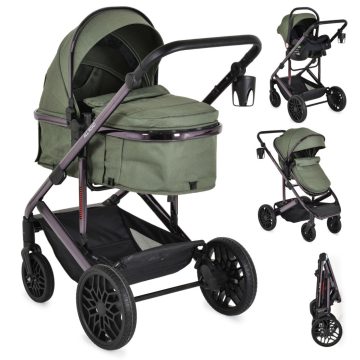 Moni ALL ROAD multifunkciós babakocsi szett - Zöld