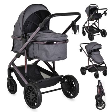 Moni ALL ROAD multifunkciós babakocsi szett - Szürke