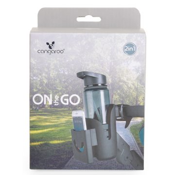   Cangaroo ON THE GO pohártartó és telefontartó 2in1, babakocsira
