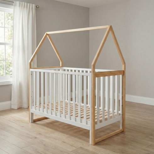 Cangaroo Astra babaágy házikó alakú, 3 magasságban állítható 60x120cm