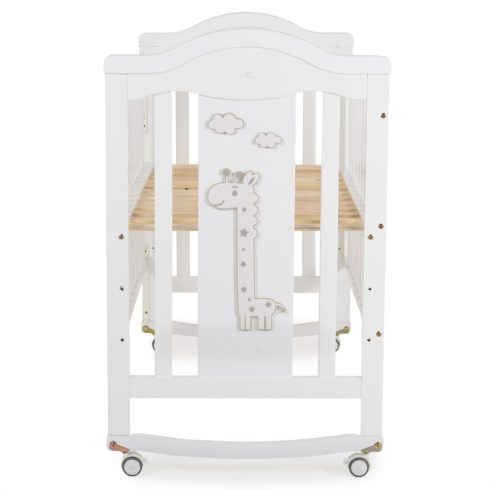 Cangaroo Juno babaágy zsiráf mintás, ringatós 60*120cm -  Fehér