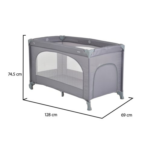 Moni Uno 1 szintes utazóágy - szürke 