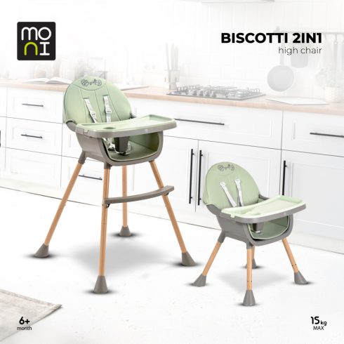 Moni Biscotti 2in1 fix etetőszék - Menta