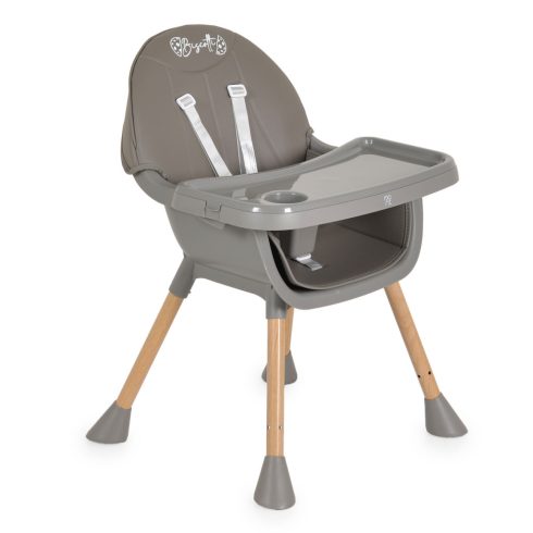 Moni Biscotti 2in1 fix etetőszék - Szürke 