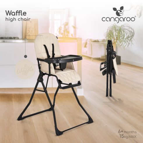 Cangaroo Waffle fix etetőszék - Bézs