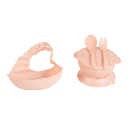 Moni SURPRISE multifunkciós etetőszék (ajándék szilikon tányérral, evőeszközzel, előkével) - Pink