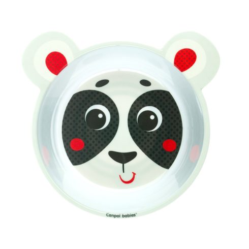 Canpol melamin csúszásmentes tányér 490 ml - panda