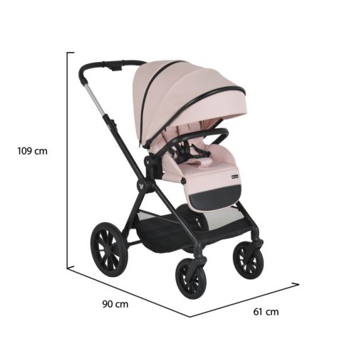 Cangaroo Joker 3:1 multifunkciós babakocsi szett 22kg-ig - Rose/Cloud