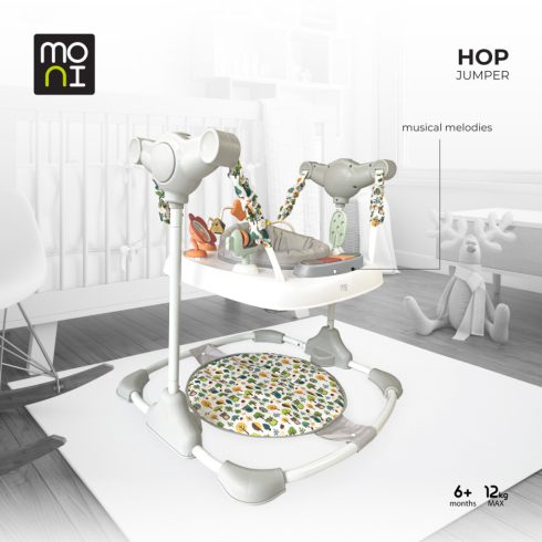 Moni Hop interaktív baba ugráló - Rózsaszín 