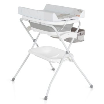   Cangaroo Como 2 in 1 pelenkázó állvány Összecsukható káddal - szürke