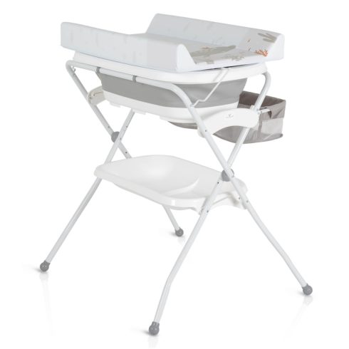 Cangaroo Como 2 in 1 pelenkázó állvány Összecsukható káddal - szürke