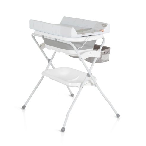 Cangaroo Como 2 in 1 pelenkázó állvány Összecsukható káddal - szürke