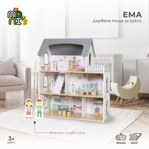 Moni Toys EMA babaház 61x26x71 сm