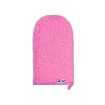 Akuku mosdó kesztyű 1db - rózsaszín
