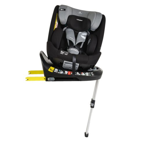 Cangaroo i-Protect Isofix autós ülés 360 forgatható (40-150 cm) - Steel grey