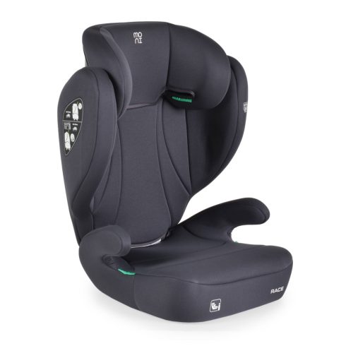 Moni Race biztonsági autósülés I-Size 100-150cm - szürke