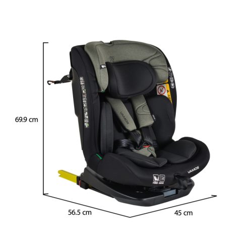 Moni Vamos Isofix autós ülés 360 forgatható (40-150 cm) - Military green
