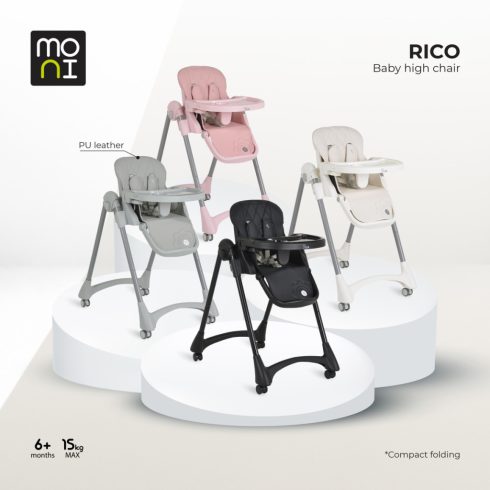 Moni Rico multifunkciós etetőszék - Fekete