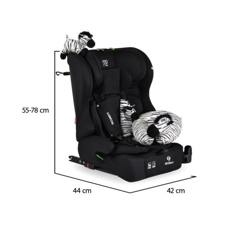 Moni Security isofix biztonsági autósülés 76-150cm  - Fekete