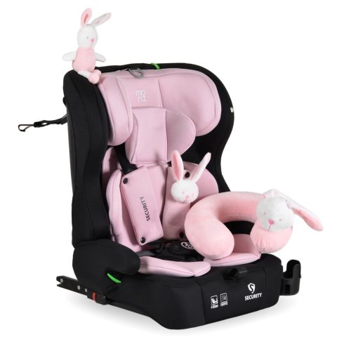 Moni Security isofix biztonsági autósülés 76-150cm  - Rózsaszín