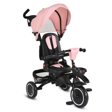   Byox Cruz tricikli összecsukható (forgatható üléssel) - Rózsaszín