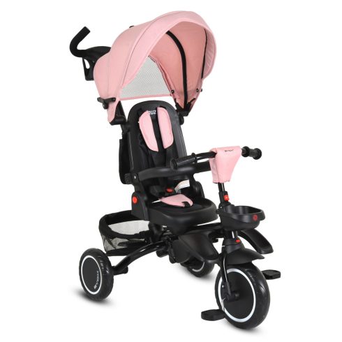 Byox Cruz tricikli összecsukható (forgatható üléssel) - Rózsaszín
