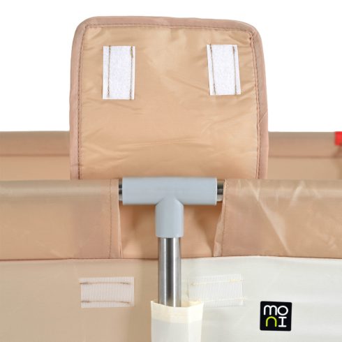 Moni Game Zone összecsukható járóka szőnyeggel, 60 labdával 120x120cm - Bézs