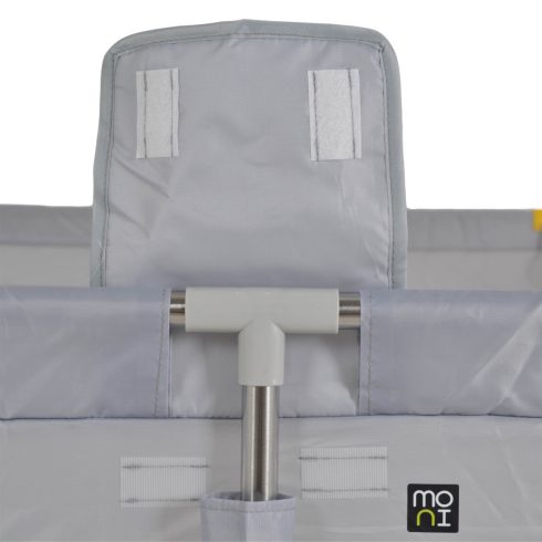 Moni Game Zone összecsukható járóka szőnyeggel, 60 labdával 150x200cm - Szürke 