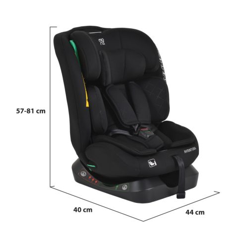 Moni Aventura autósülés (40-150cm) - Fekete
