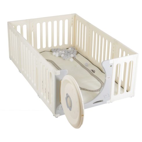 Moni Cubby Land óriás kerítés, karám játszószőnyeggel és 50 db színes labdával