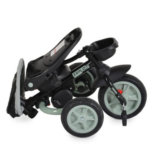 Byox Explore tricikli összecsukható (forgatható üléssel) - Zöld