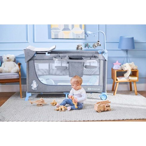 Kinderkraft JOY multifunkciós utazóágy - blue