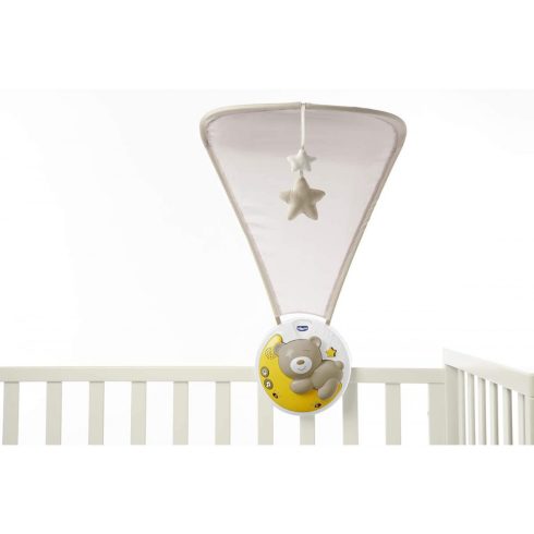 Chicco Next 2 Moon zenélő projektor 3 funkcióval - natural