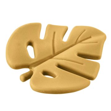 Zopa Szilikon rágóka Leaf - Mustard Yellow