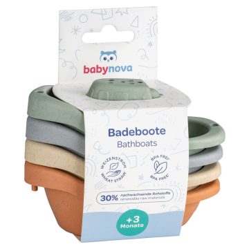 Baby-Nova játékhajók fürdőkádba 4 db-os 