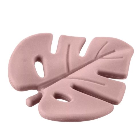 Zopa Szilikon rágóka Leaf - Old Pink