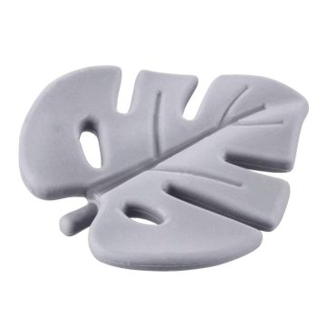 Zopa Szilikon rágóka Leaf - Dove Grey