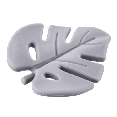 Zopa Szilikon rágóka Leaf - Dove Grey