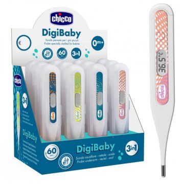 Chicco Digi Baby digitális hőmérő - rózsaszín