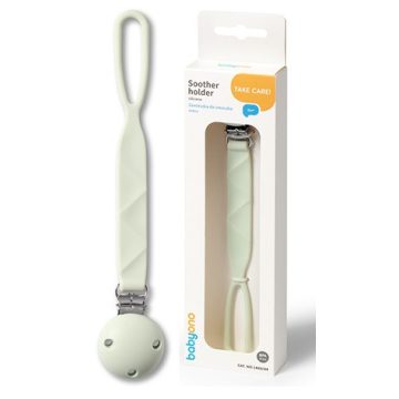 BabyOno szilikon cumitartó lánc - zöld