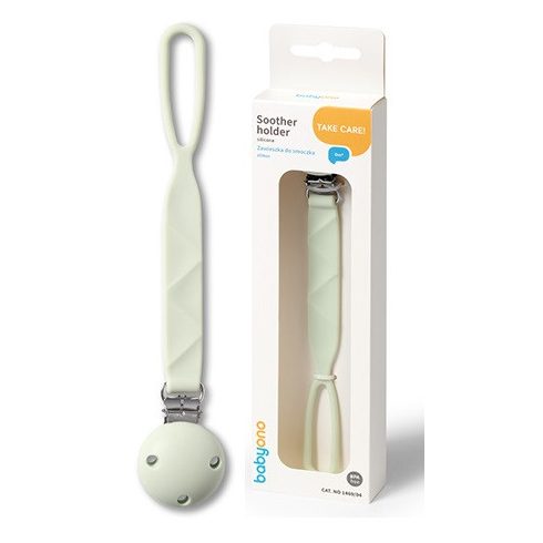 BabyOno szilikon cumitartó lánc - zöld