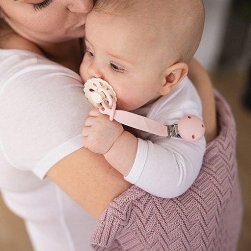 BabyOno szilikon cumitartó lánc - zöld