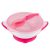 BabyOno tapadós fedeles tányér kanállal - rózsaszín 