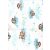 Baby Bruin nyomott mintás textil pelenka, 2db - felhős maci kék